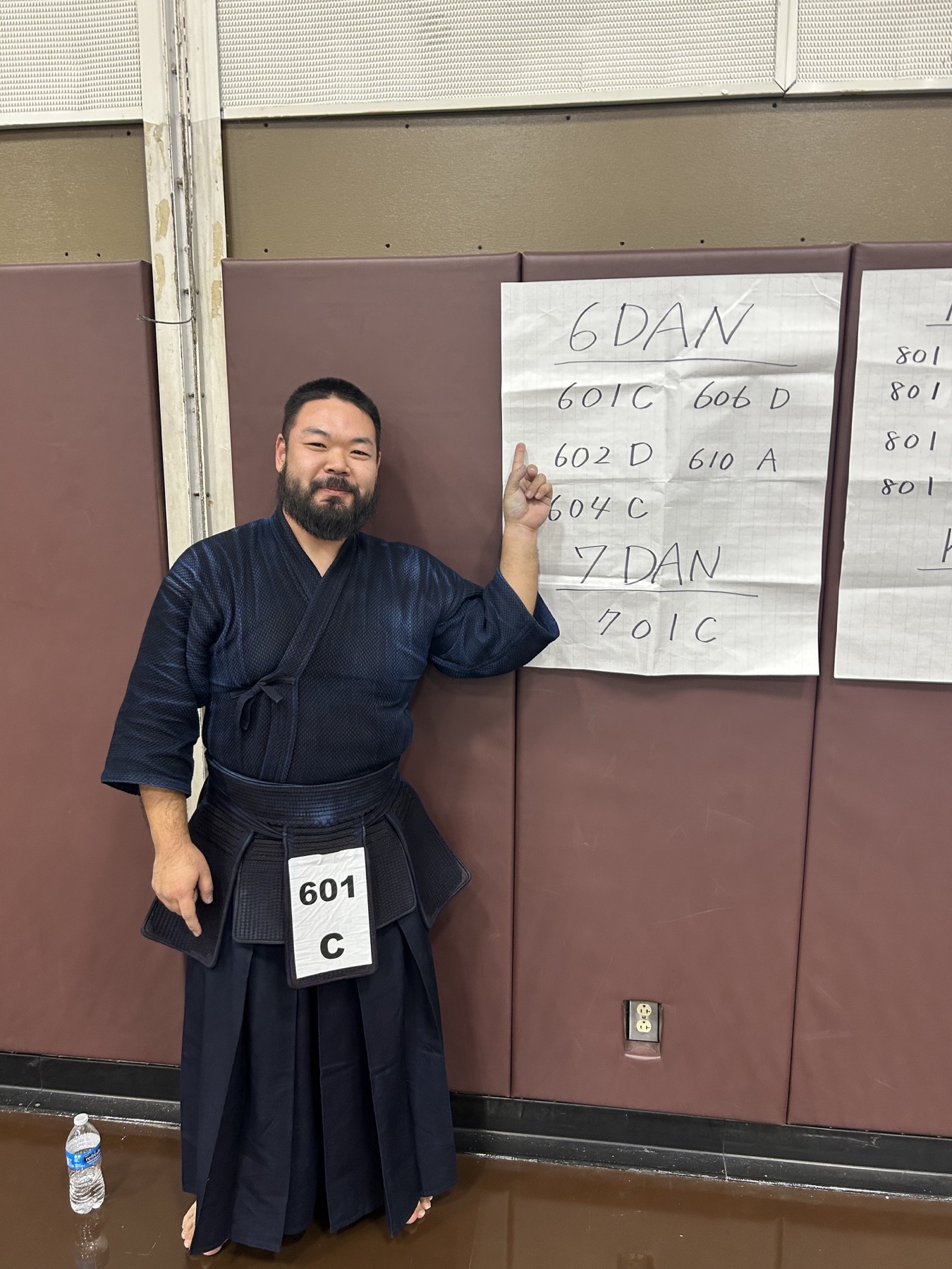 Choi Sensei passing 6-dan.