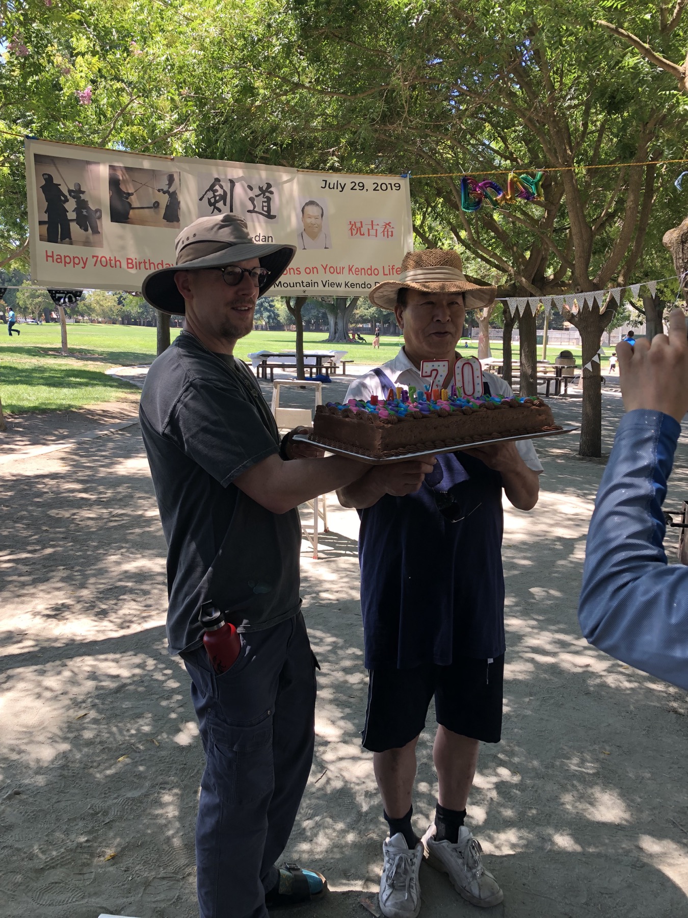 MVKD community celebrating Yamaguchi Sensei’s 70th birthday